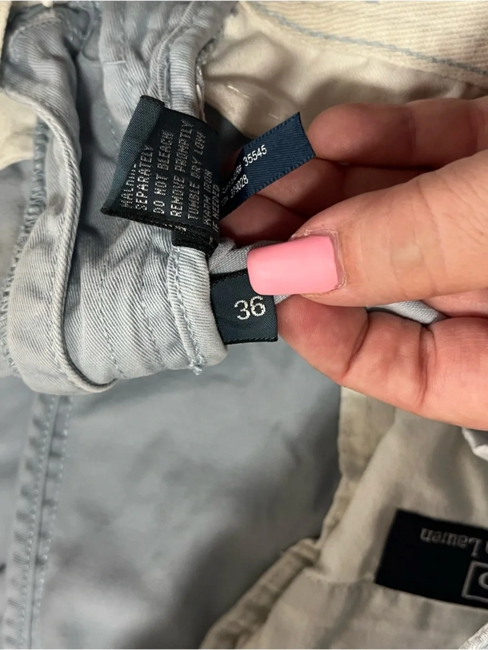 Polo Ralph Lauren Baby Blue Men's Chino Shorts Size 36 Spring Pastel Golf Preppy